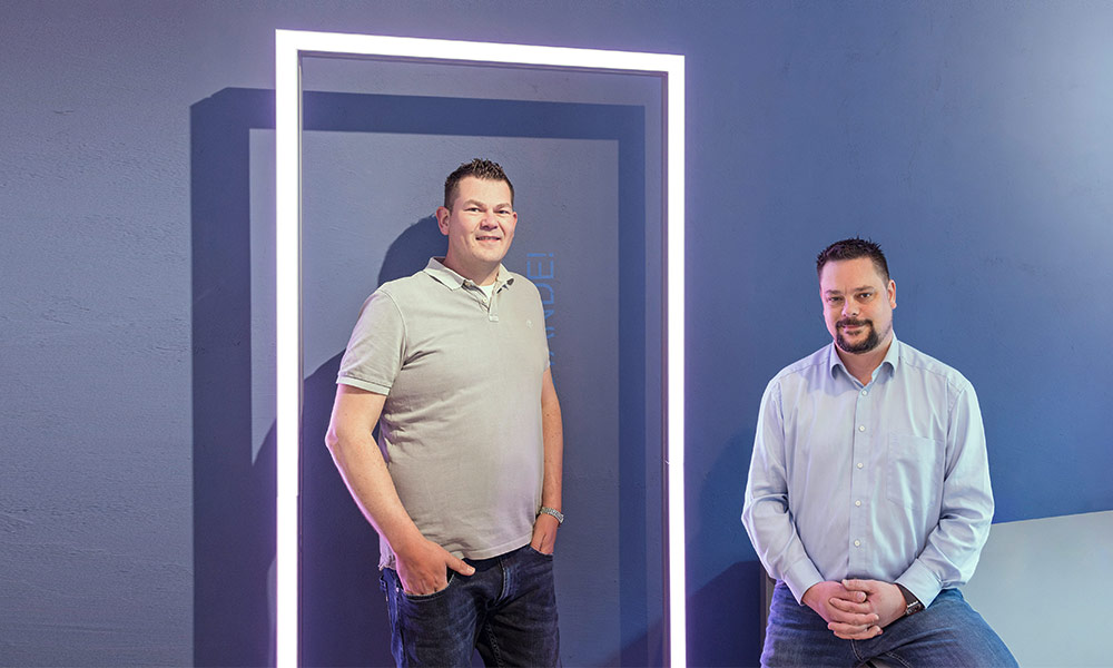 Simon Ante und Christian Staehely in der BERGISCHER WIRTSCHAFT IHK WUPPERTAL REMSCHEID SOLINGEN